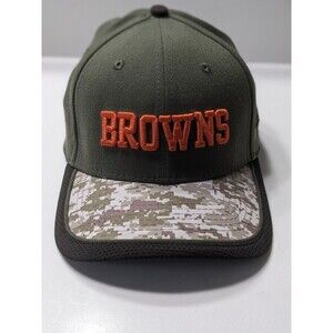 Cleveland Browns NFL Salute To Service New Era 39Thirty Sz M/L Hat Camo Cap NWOT
